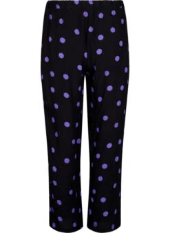 Zizzi Viscose Trousers With Polka Dots -Chic Soldes V00040Q 9992 Back