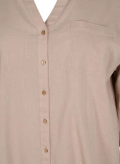 Zizzi Blouse With 3/4-length Sleeves And Button Closure -Chic Soldes V00047A 2237 Details1