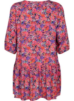 Zizzi Viscose Tunic With A-line Cut -Chic Soldes V00057I 9990 Back