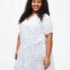 Zizzi Cotton Dress With Heart Print -Chic Soldes V00064A 1101 ModelFront