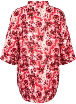Zizzi Long Shirt With All-over Print -Chic Soldes V00064B 9989 Back