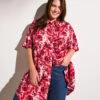 Zizzi Long Shirt With All-over Print -Chic Soldes V00064B 9989 ImageFront