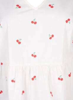 Zizzi Dress With Cherry Print And A-shape -Chic Soldes V00066C 9990 Details1