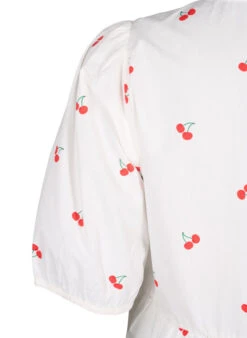 Zizzi Dress With Cherry Print And A-shape -Chic Soldes V00066C 9990 Details2