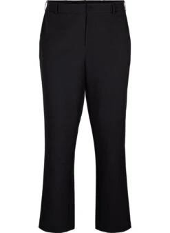 Zizzi Straight Leg Trousers With Pockets -Chic Soldes V02377A 0199 Front
