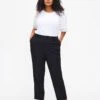 Zizzi Straight Leg Trousers With Pockets -Chic Soldes V02377A 0199 ModelFront