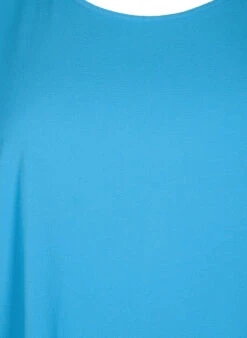 Zizzi Short Sleeved Blouse With Round Neckline -Chic Soldes V10000A 0758 Details1