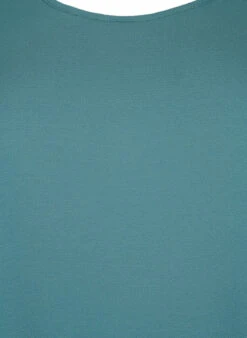 Zizzi Blouse With Short Sleeves And A Round Neckline -Chic Soldes V10000A 0826 Details1