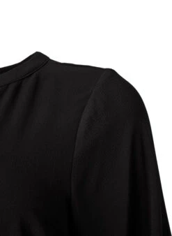 Zizzi Long-sleeved V-neck Dress -Chic Soldes V10000G 0199 Details2