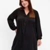 Zizzi Long-sleeved V-neck Dress