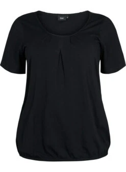 Zizzi Short Sleeve Cotton T-shirt -Chic Soldes V50036D 0199 Front