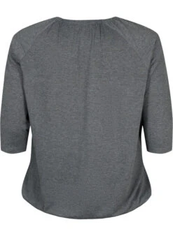 Zizzi Malange Blouse With 3/4 Sleeves -Chic Soldes V50040G 1810 Back