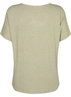 Zizzi Short-sleeved Viscose Blouse With Glitter -Chic Soldes V50081A 0859 Back