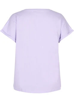 Zizzi Loose T-shirt With Embroidery Anglaise -Chic Soldes V50101F 1716 Back