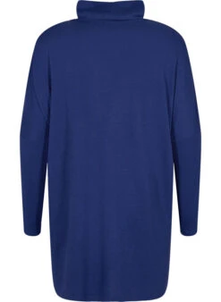 Zizzi Tunic With Long Sleeves And High Neck -Chic Soldes V50131P 2164 Back