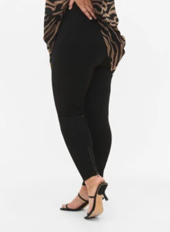 Zizzi Leggings With Zips -Chic Soldes V50155E 0199 ModelDetail2