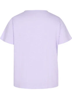 Zizzi Cotton T-shirt With Lace Ribbon -Chic Soldes V50220A 1716 Back