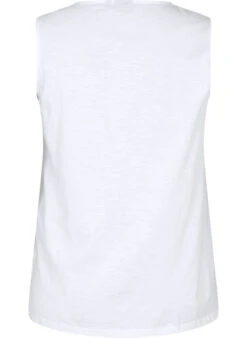 Zizzi Sleeveless Top In Cotton -Chic Soldes V50220B 1101 Back