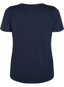 Zizzi Cotton T-shirt With Print -Chic Soldes V50224C 1494 Back