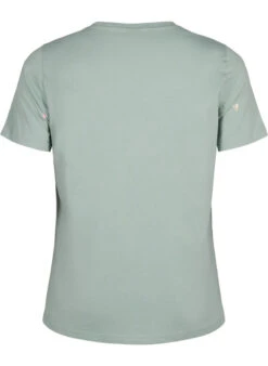 Zizzi Organic Cotton T-shirt With Hearts -Chic Soldes V50252B 1598 Back