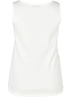 Zizzi Top With A Round Neck In Ribbed Fabric -Chic Soldes V59049D 1101 Back