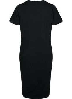 Zizzi Short Sleeve Cotton Dress With Slit -Chic Soldes V59150D 0199 Back