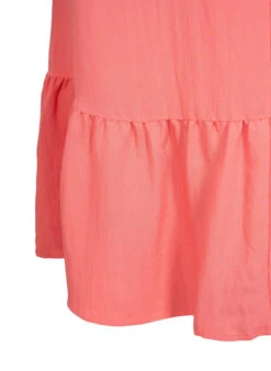 Zizzi Short-sleeved Viscose Dress With V-neckline -Chic Soldes V90000V 1265 Details2