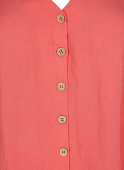 Zizzi Viscose Blouse With Buttons And V-neck -Chic Soldes V90001F 1265 Details1