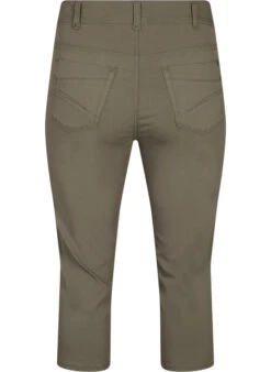 Zizzi Close-fitting Capri Trousers In Viscose Mix -Chic Soldes V90137A 1579 Back