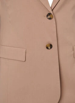 Zizzi Classic Blazer With Button Closure -Chic Soldes V90143A 0922 Details1