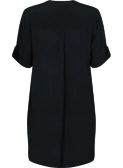 Zizzi Viscose Tunic With Short Sleeves -Chic Soldes X95813A 0199 Back