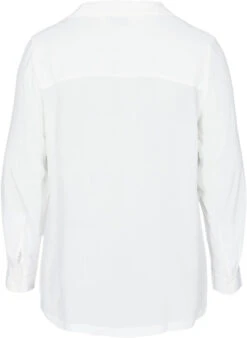 Zizzi Viscose Shirt With V-neck -Chic Soldes X95821B 1103 Back