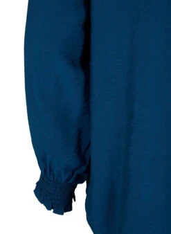 Zizzi Viscose Blouse With Ruffles And Embroidery Detail -Chic Soldes X95963O 0291 Details2