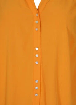 Zizzi Viscose Blouse With Button Fastening And 3/4-length Sleeves -Chic Soldes X95974B 2246 Details1