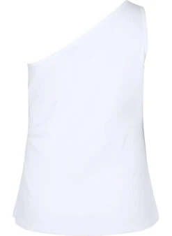 Zizzi One-shoulder Top In Cotton -Chic Soldes X96005A 1101 Back