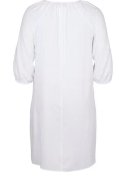 Zizzi Viscose Dress With V-neck -Chic Soldes X96039A 1101 Back