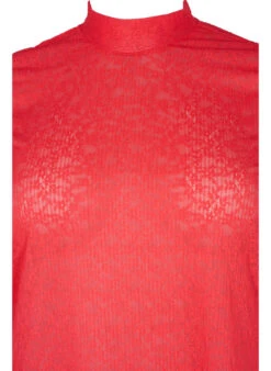 Zizzi Close-fitting Lace Blouse With Long Sleeves -Chic Soldes X96113A 0957 Details1