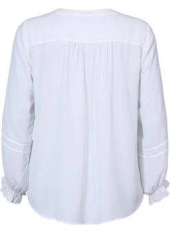 Zizzi Top With Long Sleeves And Button Closure -Chic Soldes X96114A 1101 Back