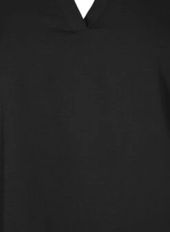 Zizzi Blouse With Smock And 3/4 Sleeves -Chic Soldes X96127A 0199 Details1