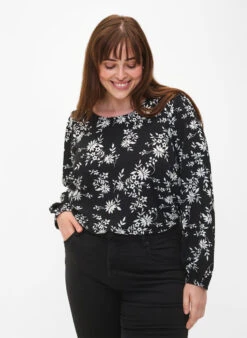 Zizzi Blouse With Puff Sleeves