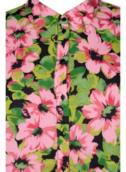 Zizzi Floral Shirt In Viscose -Chic Soldes X96128A 9990 Details1