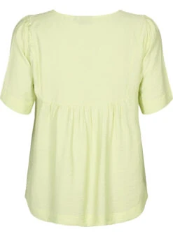 Zizzi Blouse With Half-length Sleeves In Viscose -Chic Soldes X96141A 0234 Back