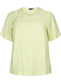 Zizzi Blouse With Half-length Sleeves In Viscose -Chic Soldes X96141A 0234 Front