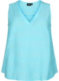 Zizzi Viscose Top With Structure -Chic Soldes X96142A 0998 Front