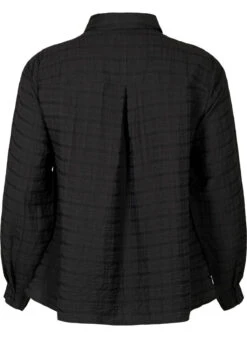 Zizzi Shirt With Structure And Ruffle Detail -Chic Soldes X96163A 0199 Back
