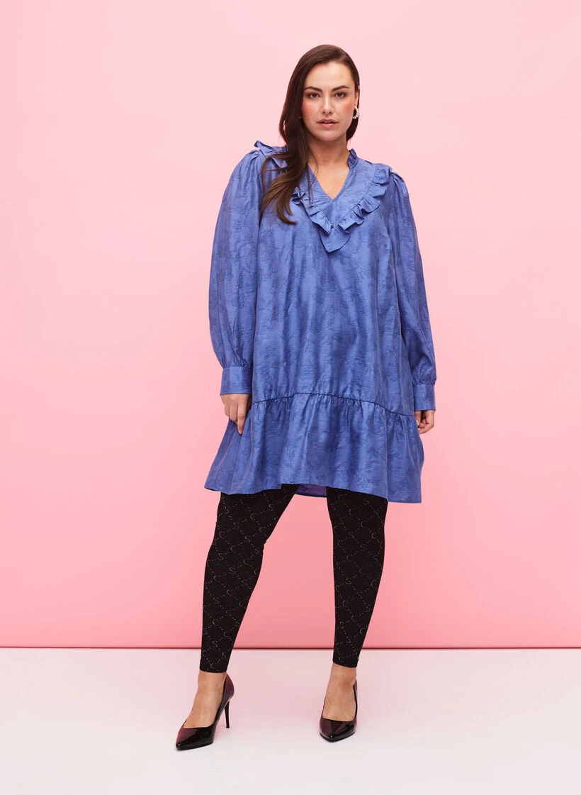 Zizzi Seamless Leggings With Silver-colored Pattern 6 Zizzi Seamless Leggings With Silver-colored Pattern – Image 4