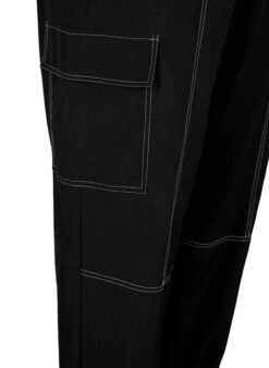 Zizzi Cargo Trousers With Contrast Stitching -Chic Soldes X96244B 0199 Details2