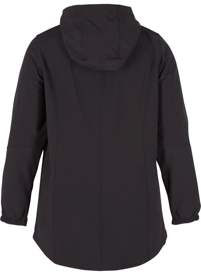Zizzi Short, Hooded Softshell Jacket 10 Zizzi Short, Hooded Softshell Jacket – Image 8
