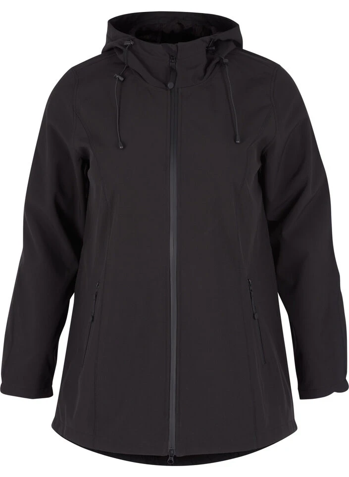 Zizzi Short, Hooded Softshell Jacket 9 Zizzi Short, Hooded Softshell Jacket – Image 7