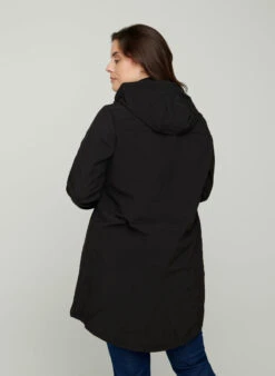 Zizzi Hooded Softshell Jacket -Chic Soldes Z99441A 0199 ModelBack